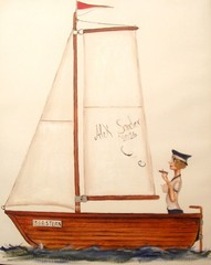 Manufacture Alek Sander Naive Madame Dior Golden 1920s Babylon Sailboat
