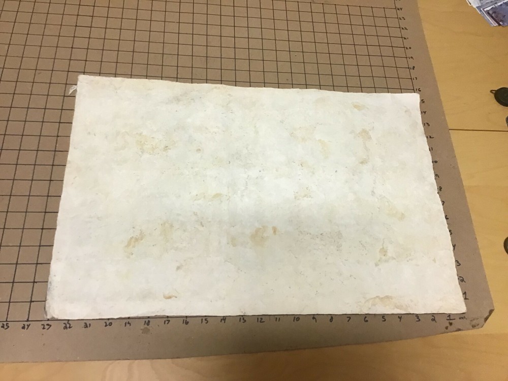 Original Vintage College Art — HOME MADE PAPER – aprox 15 x 23″ — #4 WHITE