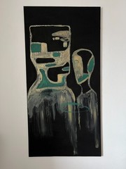 Modernist Geometric Abstraction Wall Art Contemporary Figurative Painting