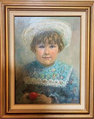 Original Oil „Can We be Friends“ by Marian Francis Oakes 1927-2016