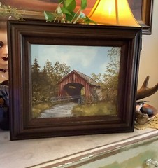 1988 vintage original oil painting on canvas singed Norma 8″x10″ Portland Oregon