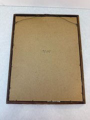 Vintage Foil Art – Reverse Glass Painting – Peacock – 18″ x 14″