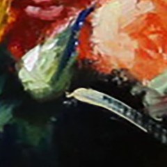 ROSES Flowers Still Life Oil painting UKRAINE 8X10