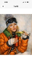 Apres Ski 24x 36″ Limited edition Giclees Canvas $410 S/N COA