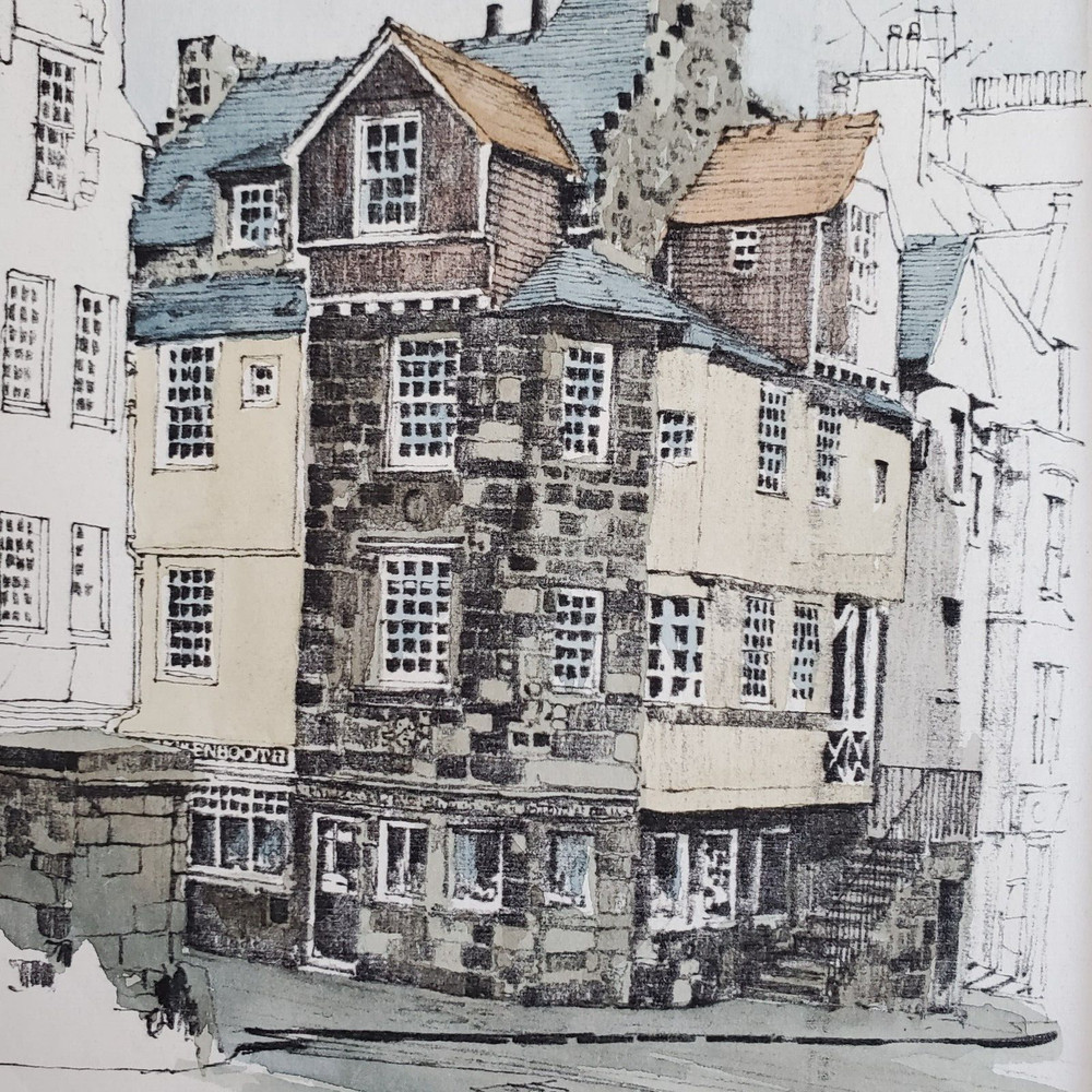 John Knox’s House Edinburgh Scotland – Is it a Print or a Watercolor Painting??