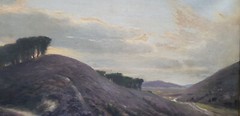 No: 172 1913 Year Oil Painting Artwork Frame Landscape Forest Lake Mountains Nature