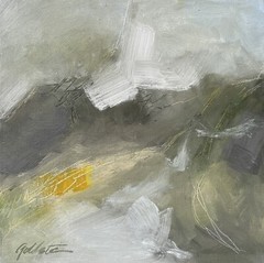 Collect Original Signed Fine Art. Abstract Oil Painting in Rich Earthy Palette.