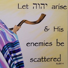 contemporary abstract oil painting „Let God Arise“ original 24×30