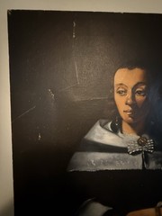 Vintage Oil Painting Portrait Woman Old Master Style Dutch School 18×22