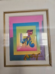Art work, mixed media and serigraph