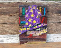 ACEO ORIGINAL ACRYLIC ART CARD HAND PAINTED