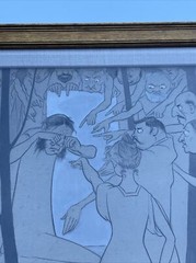 Sidney H Sime Drawing Illustration Antique Listed Famous Portrait POET DRAMATIST