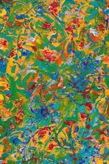 Abstract Painting Original Art Turquoise Blue Wall Art