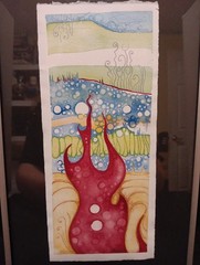 Ana Vizcarra 2003 Artwork Original Piece Titled Ascent 11″ By 4¾“ Framed Signed