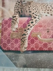 2 Prints on Canvas • 1 Leopard & 1 Tiger • Art Remedy by Oliver • New