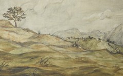Friedegart Bone 20. century Leipzig/painting mountain landscape around 1940