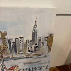 Colleen Karis Liesl Long Canvas Wall Art 2018 New York City Lady Signed