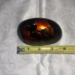 hand painted rock stone art