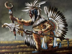 ORIG ENESTO SANCHEZ PAINTING INDIAN CHIEF ON A Hunt ACRYLIC ON VELVET 27X39.5