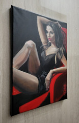 Original Oil on canvas painting* 12 x 9 in, signed*Etude – 4*