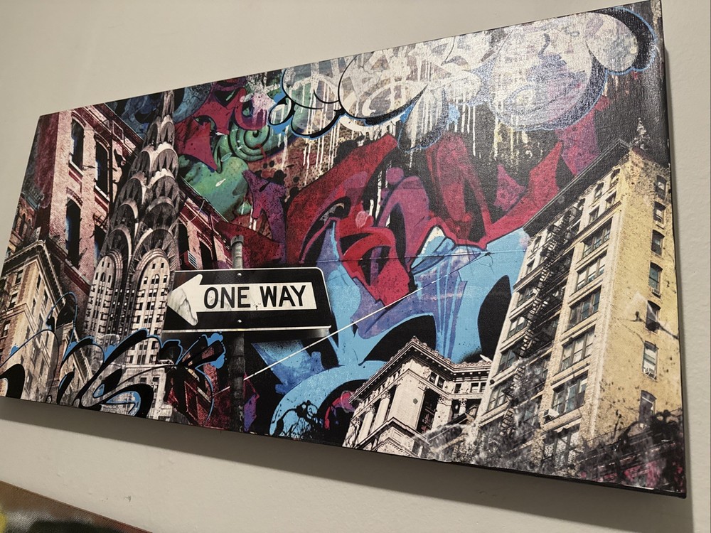 graffiti canvas art Lithograph By INS
