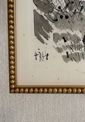 Pablo Picasso Lithograph Hand Signed, Numbered & Stamped 1900-1970s Framed