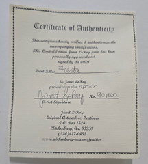 1999 Fiesta by Janet LeRoy – Hand Signed & Numbered 90/100 Art Print with COA