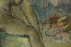 B. Martini (1911–1979), nude, watercolor, signed and dated.