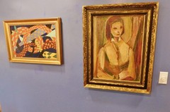LARGE 1957 FAUVIST BAY AREA FIGURATIVE EXPRESSIONIST SCHOOL Oil PAINTING – KEITH
