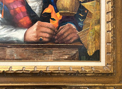 George Russin (American, 1910-2020), Original Masterpiece O/M „TAXCO VENDOR“!