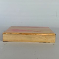 Original Abstract Art Acrylic Glossy Resin Tracy Eau Claire Pink Gold Wood 6″