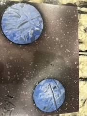 A Spray Painted Artwork On A 5 “x 7” 5mm