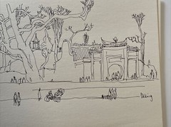 drawing collection by Wong Hong Kong Street scenes landscape rare regionalism