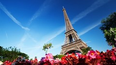Eiffel Tower Paris France 100% cotton wall home Decor high quality Canvas