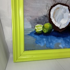 Original Oil Painting “Put The Lime In The Coconut” Tropical Still Life 24×22