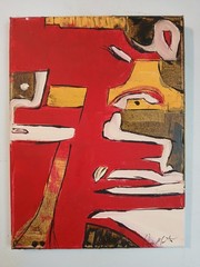 original abstract painting. „Animals“