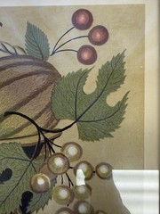 theorem painting reproduction fruit basket folk art framed