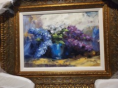 Viktor Shvaiko Giclee H/E on Canvas (Spring Lilacs Bloom) L/E #61/200 Beautiful