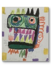 Urban Face Art Bold Graffiti Abstract Original 11 by 14 on Canvas
