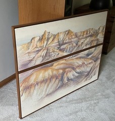 Original Painting by Barbara Kieffer Rowe Black Hills Of South Dakota 39×49 1984