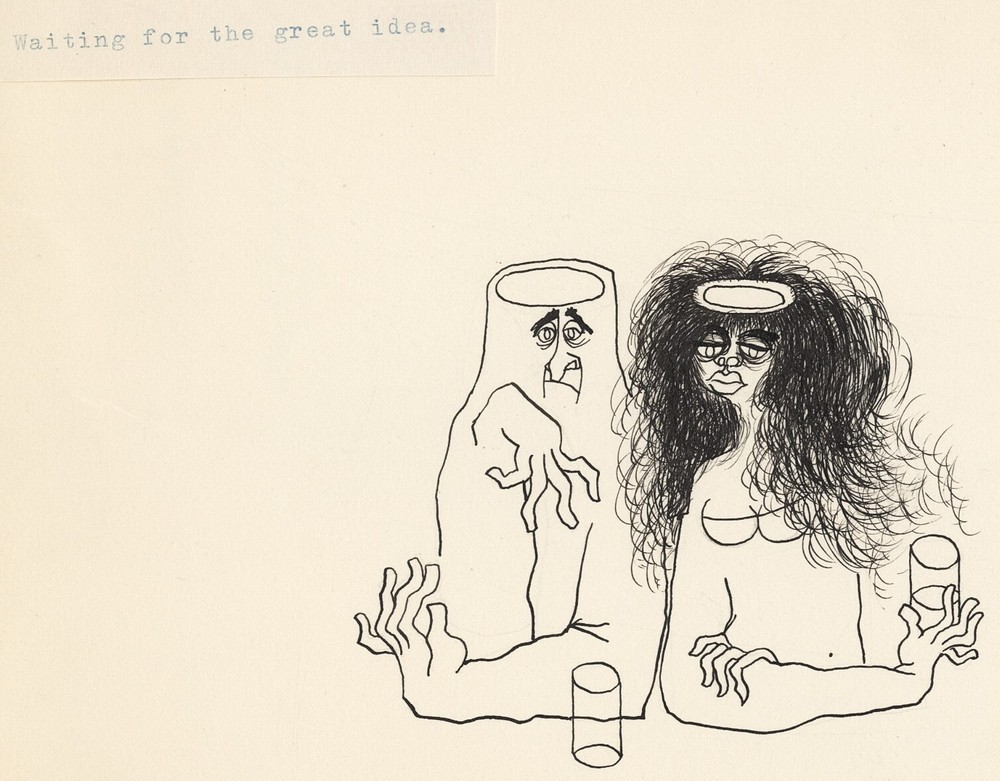 c. 1960’s „Waiting for the Great Idea“ ORIGINAL ART by Adriano Zannino