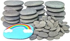 lifetop 120PCS Painting Rocks, DIY Rocks Flat & Smooth Kindness Rocks for Art…