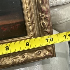 2 Signed Floral Still-Life Oil Paintings on Board in Ornate Gilt Wooden Frames