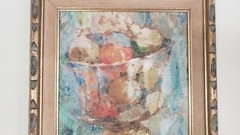 Vintage AMERICAN IMPRESSIONIST „EDNA GASS“ PA / NEW HOPE SCHOOL GOUCHE PAINTING