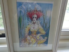 Whimsical Fairytale Painting of the Queen in all her glory – Ink and Watercolor