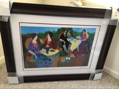 Artist Tarkay, Itzchak Seriolithograph Morning Social