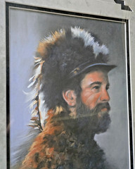 Original Pastel Sherry Gallagher Rocky Western Mountain Man Framed 28×22