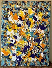 Juan Cervantes Artist like Jackson Pollock Abstract Expressionism Painting