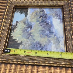 Fine Art Oil Painting Landscape Sage Brush Signed NV Artist Kathryn Grider 10×10