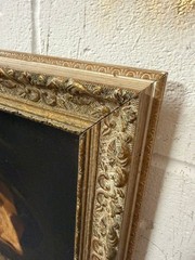 19th Century European School Portrait of Bearded Gentleman Oil on Canvas Antique